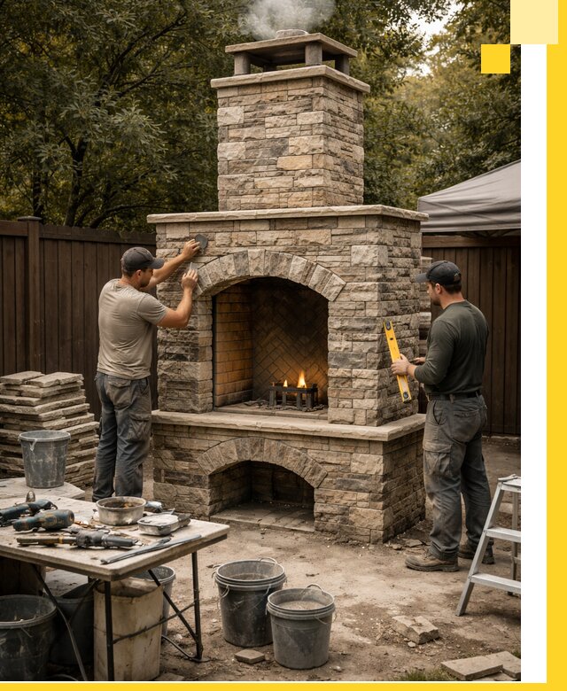 Проектирование и установка уличных каминов в Муре