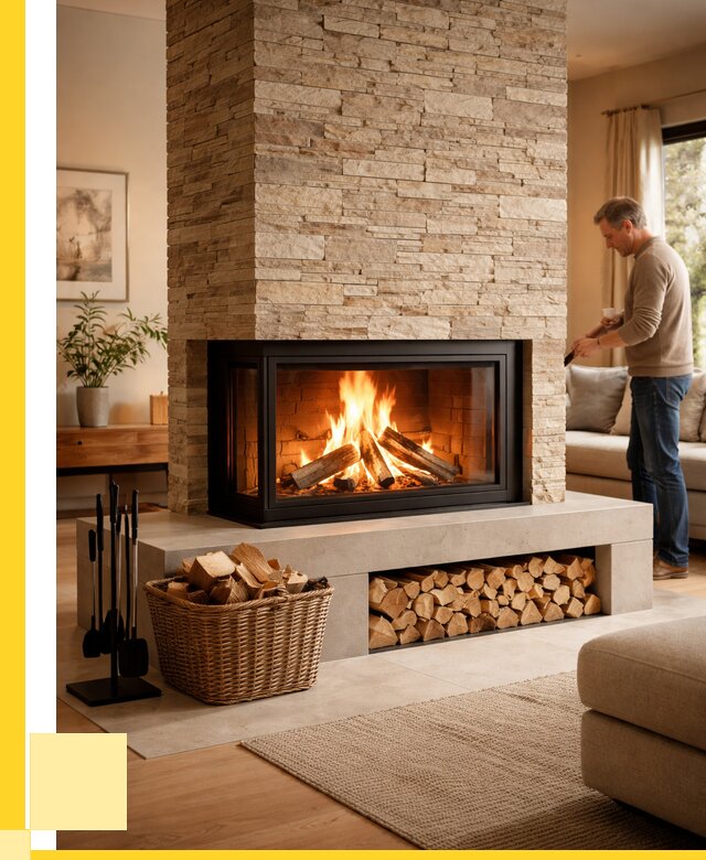 Дровяной камин под ключ в Муре от 204200 р. | ЭриданМум