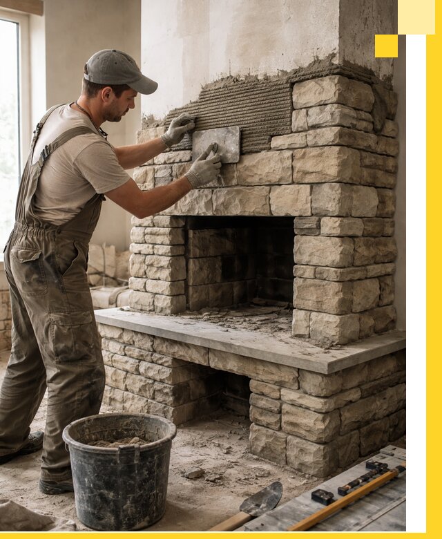 Строительство каминов под ключ в Муре от проектирования до монтажа