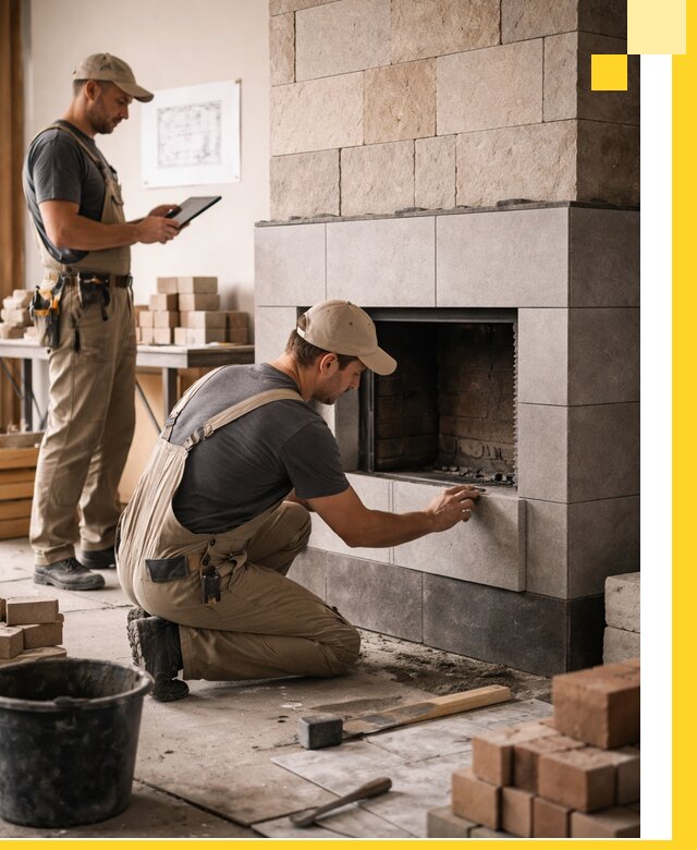 Индивидуальные проекты каминов и каминных систем в Муре