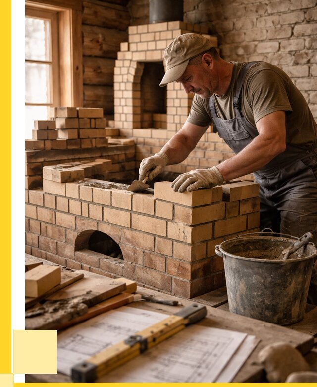 Кладка печей из кирпича в Муре цены от 30630 р. - ЭриданМум