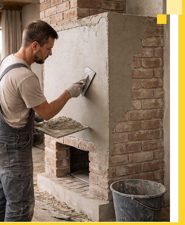 Отделка печей и облицовка каминов в Муре под ключ