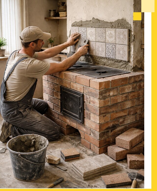 Печи с плитой на заказ монтаж гарантия и сервис в Муре