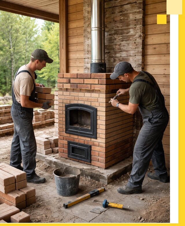 Производство и установка дачных печей под ключ в Муре