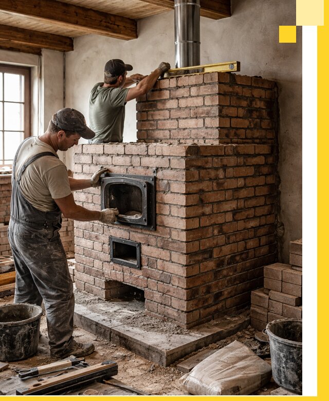 Печи для загородного дома под ключ в Муре — монтаж и сервис