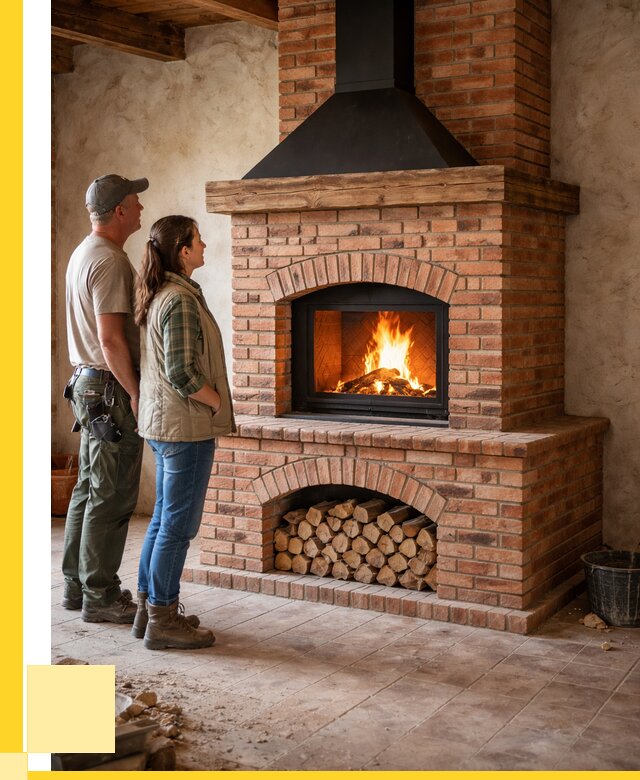 Печи камины из кирпича в Муре от 122520 р. | ЭриданМум