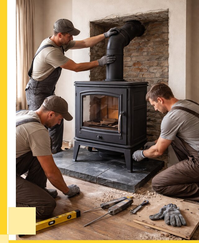 Монтаж печи камина в частном доме в Муре от 25525 р. | ЭриданМум