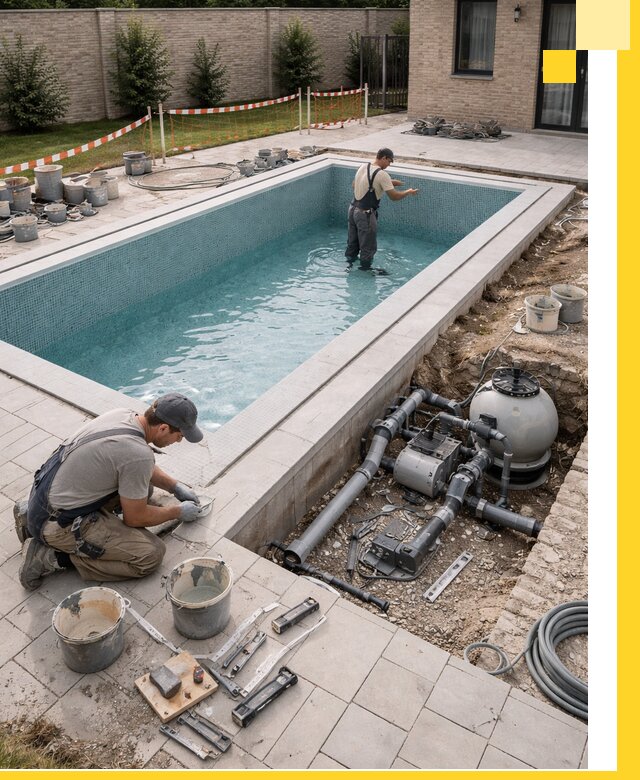 Строительство бассейнов под ключ в Муре: проекты и монтаж