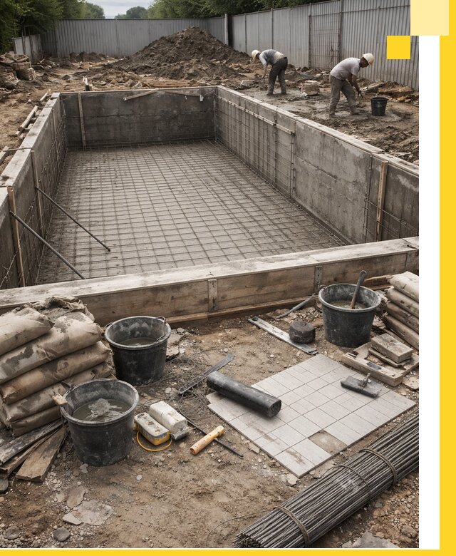 Строительство бассейнов под ключ в Муре, дизайн и монтаж