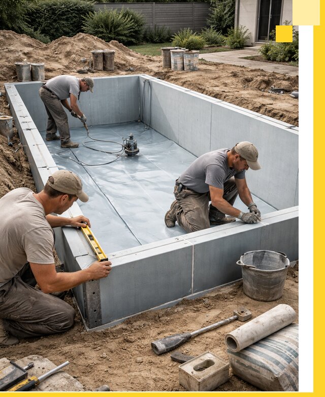 Профессиональный монтаж бассейнов под ключ в Муре с гарантией