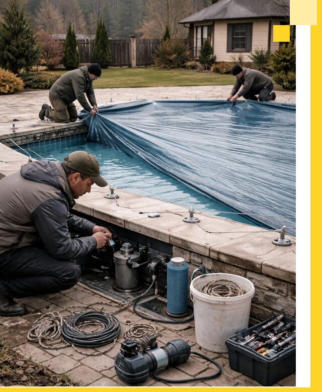 Консервация бассейнов в Муре: подготовка к длительному хранению