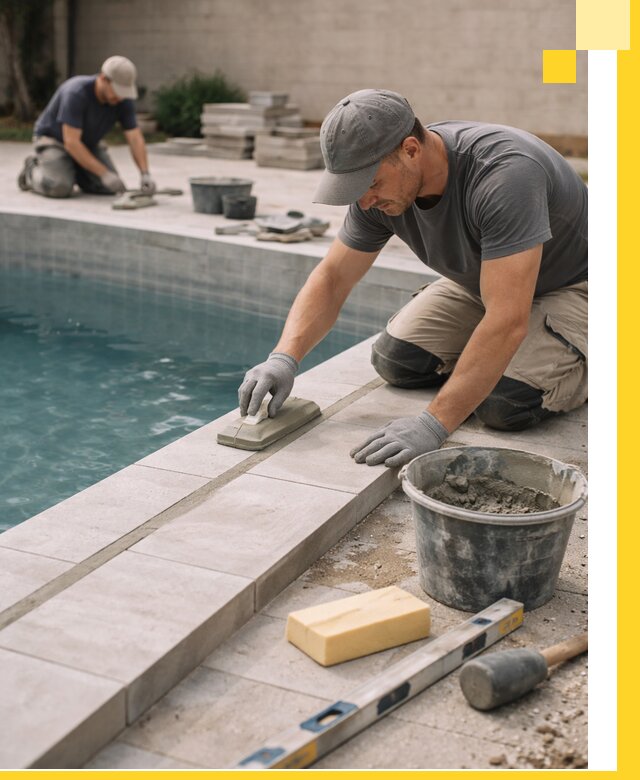 Отделка бассейнов в Муре: декоративная отделка и гидроизоляция