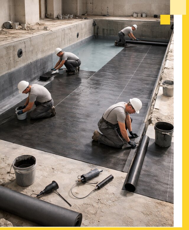 Профессиональная гидроизоляция бассейнов и чаш в Муре под ключ