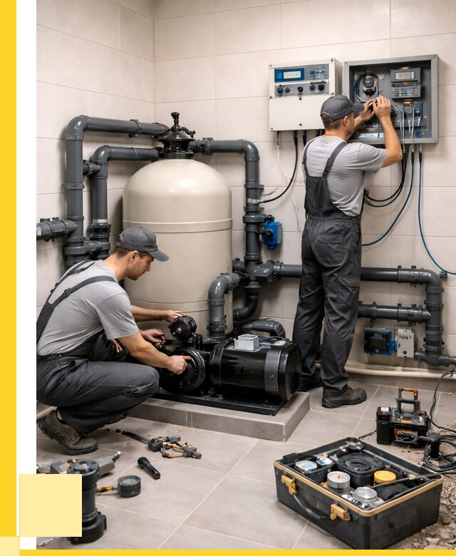 Монтаж оборудования для бассейнов в Муре от 40840 р. | ЭриданМум