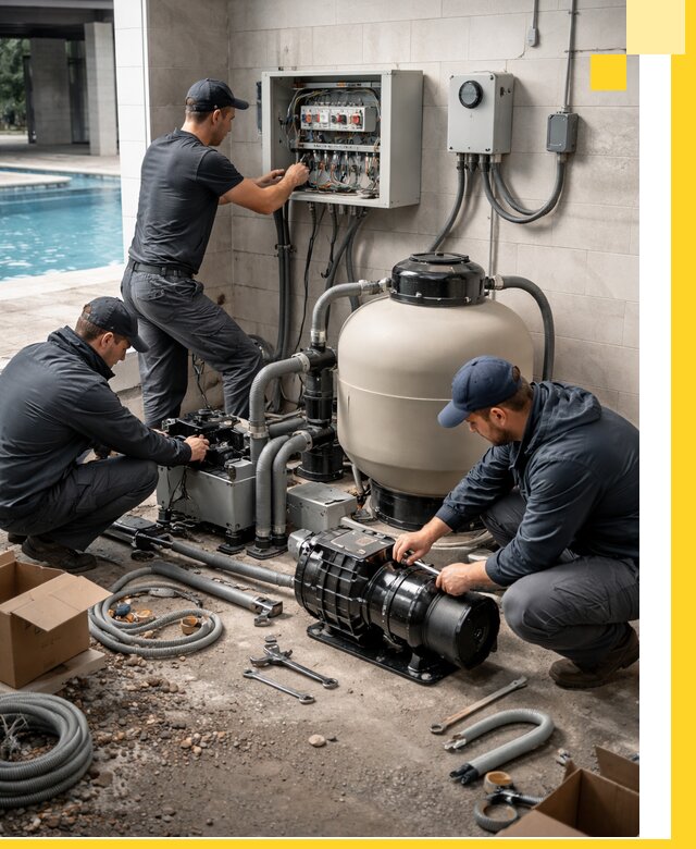 Профессиональный монтаж оборудования для бассейнов в Муре