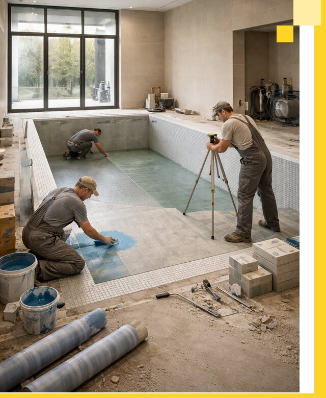 Проект и строительство закрытых бассейнов в Муре под ключ