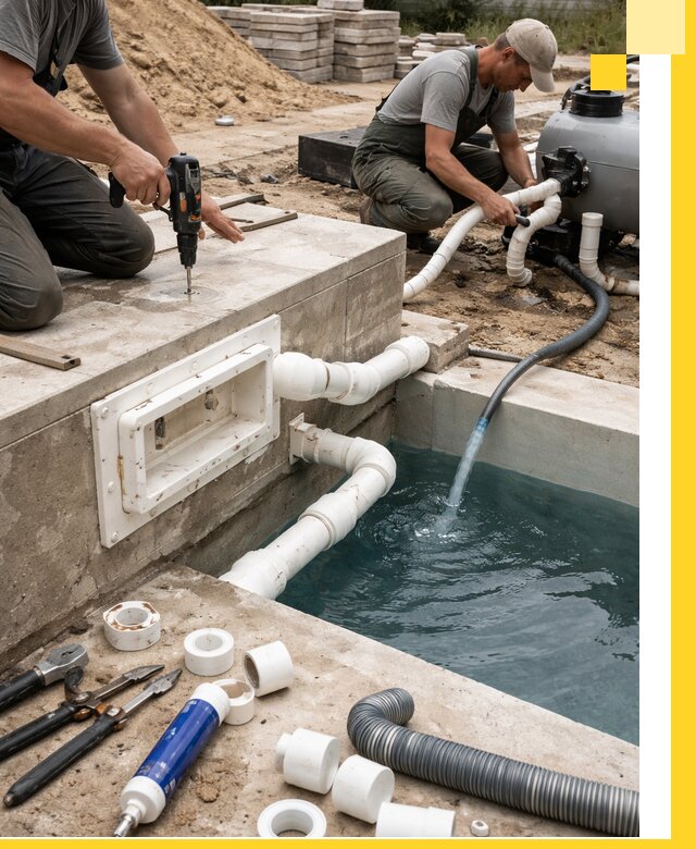 Строительство скиммерных бассейнов под ключ в Муре