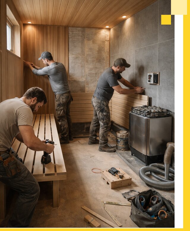 Сауны под ключ в Муре, проектирование, строительство, отделка