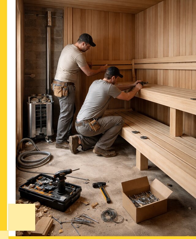 Монтаж саун под ключ в Муре от 122520 р. | ЭриданМум