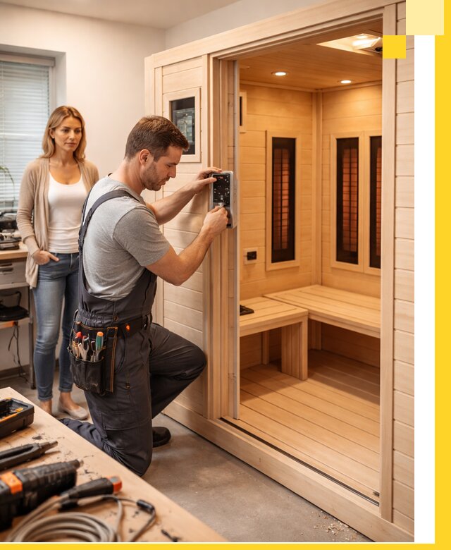 Инфракрасные сауны под ключ в Муре продажа и установка