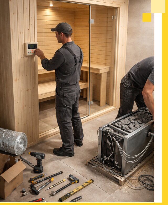 Поставка, установка и монтаж электрических саун в Муре