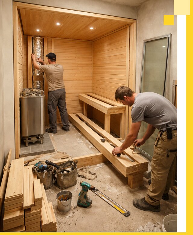 Проектирование и установка домашних саун под ключ в Муре