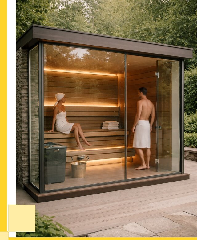 Сауна стеклянная и двери для сауны в Муре от 255250 р. | ЭриданМум