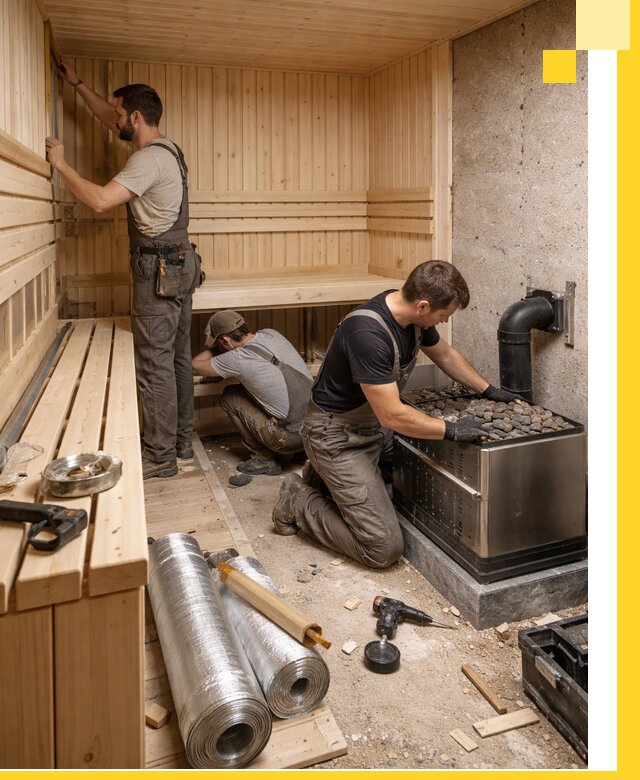 Индивидуальные сауны на заказ в Муре под ключ, проект и монтаж