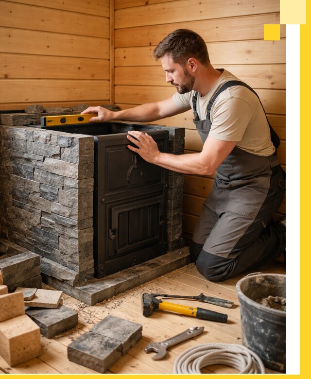 Производство и установка печей для саун под ключ в Муре