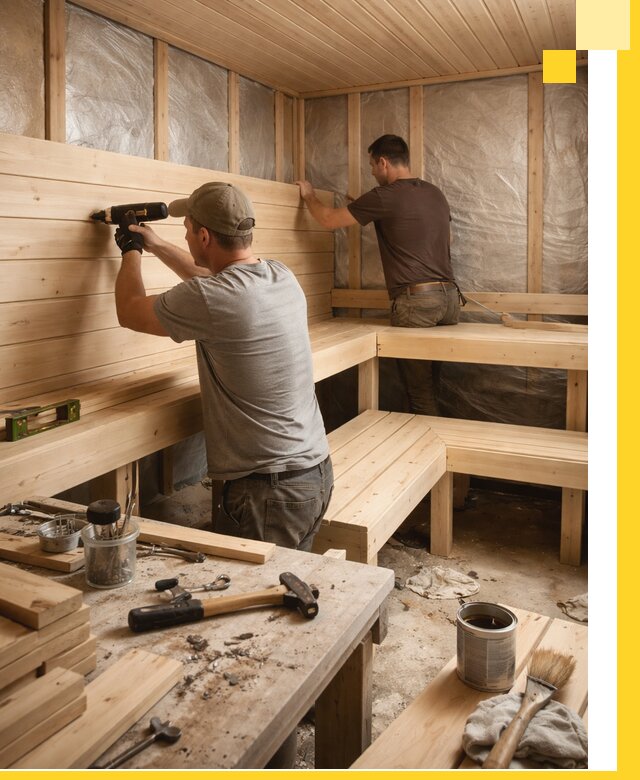 Профессиональная отделка бань и саун под ключ в Муре