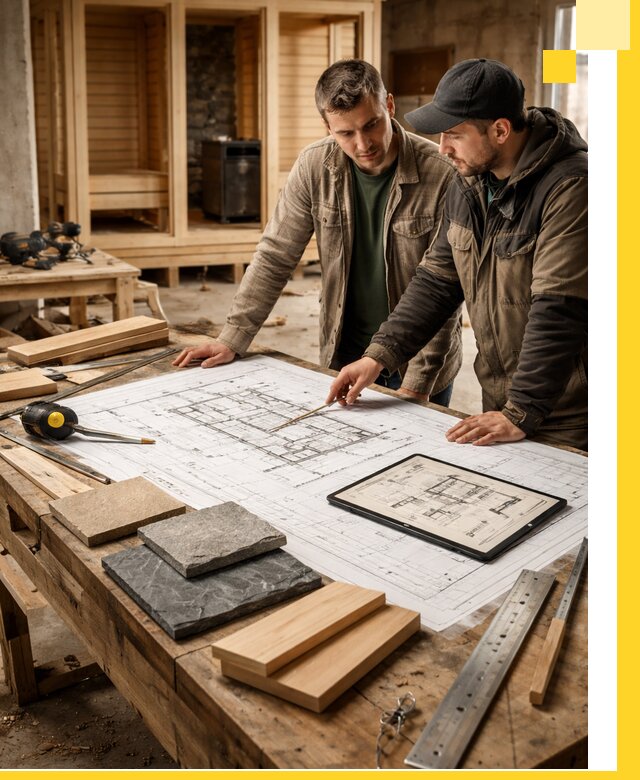 Проекты бань под ключ и планы строительства в Муре