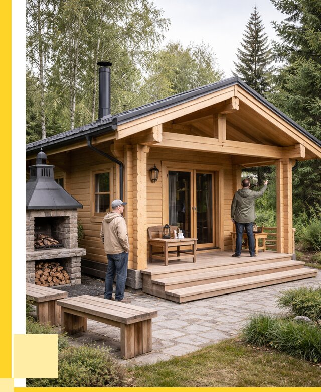 Деревянные бани под ключ в Муре от 459450 р. | ЭриданМум