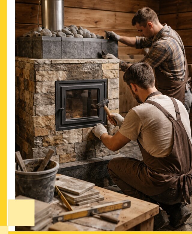 Облицовка банной печи в Муре от 15315 р. | ЭриданМум