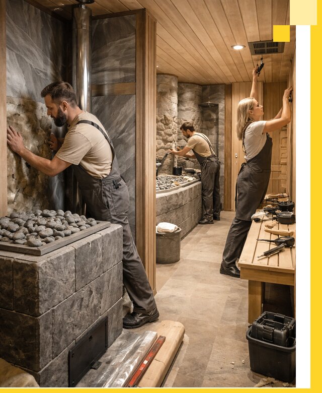 Строительство бань и SPA процедур в Муре под ключ и отделкой