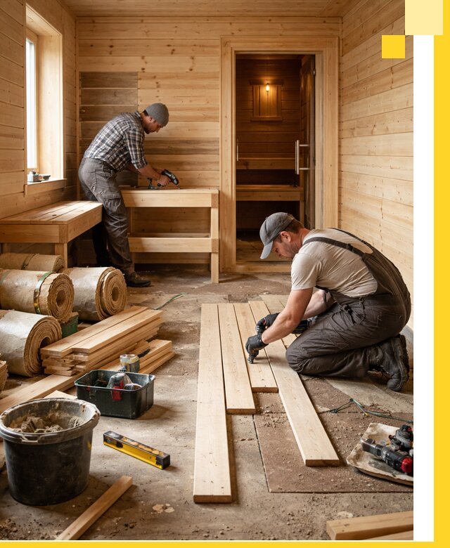 Индивидуальный проект бани с комнатой отдыха под ключ в Муре