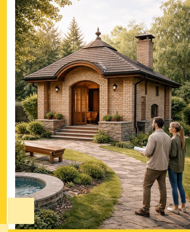 Проект кирпичной бани в Муре от 30630 р. | ЭриданМум