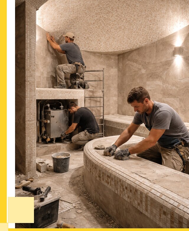 Монтаж хамамов под ключ в Муре от 255250 р. ЭриданМум