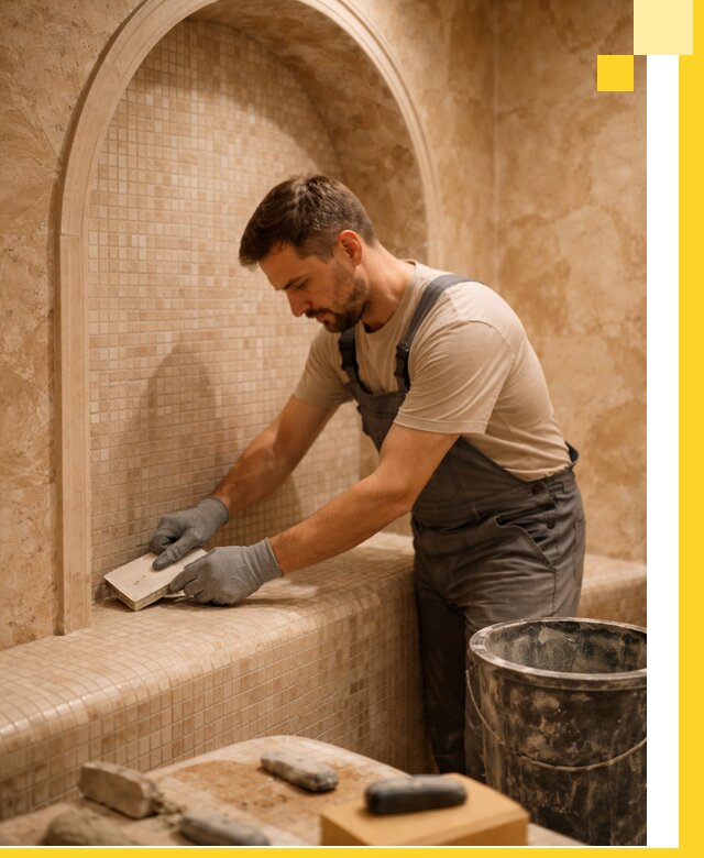 Профессиональная отделка хамамов с мозаикой под ключ в Муре