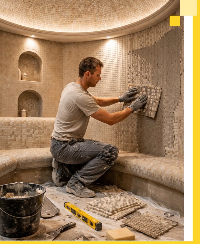 Устройство и монтаж домашнего хамама под ключ в Муре