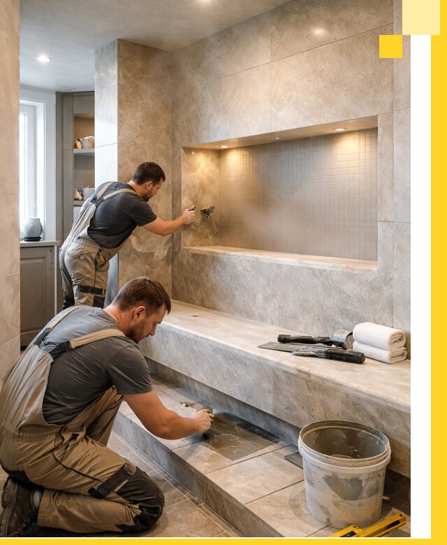 Профессиональное строительство хамама в квартире в Муре