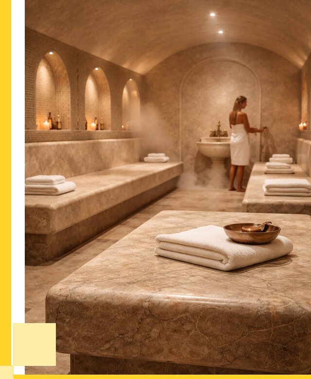 Лежаки для хамама в Муре под ключ от 35735 р. | ЭриданМум