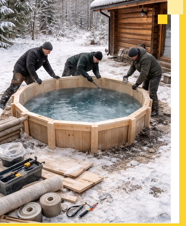 Изготовление и установка ледяных купелей под ключ в Муре