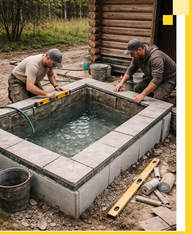 Изготовление и установка холодных купелей под ключ в Муре